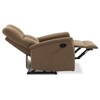 Polohovací křeslo, hnědá, látka, TV-916 BR2