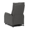 Polohovací křeslo, elektrické kabelové ovládání, šedá, látka, TV-5482 GREY2