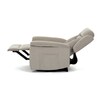 Polohovací křeslo, elektrické kabelové ovládání, béžová, látka, TV-7072 LAN2