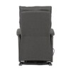 Polohovací křeslo, elektrické kabelové ovládání, šedá, látka, TV-5482 GREY2