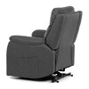 Polohovací křeslo, elektrické kabelové ovládání, šedá, látka vintage, TV-5874 GREY