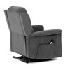 Polohovací křeslo, elektrické kabelové ovládání, šedá, látka, TV-7072 GREY2