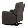 Polohovací křeslo, elektrické kabelové ovládání, hnědá, látka vintage, TV-5874 BR