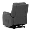Polohovací křeslo, elektrické kabelové ovládání, šedá, látka vintage, TV-5874 GREY