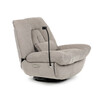 Polohovací křeslo, elektrické zabudované ovládání, béžová, látka, TV-7081 LAN2