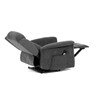 Polohovací křeslo, elektrické kabelové ovládání, šedá, látka, TV-7072 GREY2