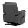 Polohovací křeslo, elektrické kabelové ovládání, šedá, látka vintage, TV-5874 GREY