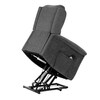 Polohovací křeslo, elektrické kabelové ovládání, šedá, látka, TV-7072 GREY2