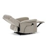 Polohovací křeslo, elektrické kabelové ovládání, béžová, látka, TV-7072 LAN2