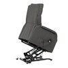Polohovací křeslo, elektrické kabelové ovládání, šedá, látka, TV-5482 GREY2
