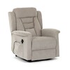 Polohovací křeslo, elektrické kabelové ovládání, béžová, látka, TV-7072 LAN2