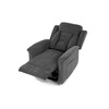 Polohovací křeslo, elektrické kabelové ovládání, šedá, látka, TV-7072 GREY2