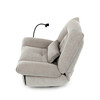 Polohovací křeslo, elektrické zabudované ovládání, béžová, látka, TV-7081 LAN2