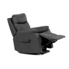 Polohovací křeslo, elektrické kabelové ovládání, šedá, látka vintage, TV-5874 GREY