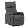 Polohovací křeslo, elektrické kabelové ovládání, šedá, látka, TV-5482 GREY2
