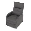 Polohovací křeslo, elektrické kabelové ovládání, šedá, látka, TV-5482 GREY2