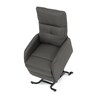 Polohovací křeslo, elektrické kabelové ovládání, šedá, látka, TV-5482 GREY2