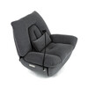 Polohovací křeslo, elektrické zabudované ovládání, šedá, látka, TV-7089 GREY2