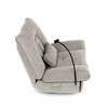 Polohovací křeslo, elektrické zabudované ovládání, béžová, látka, TV-7081 LAN2