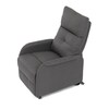 Polohovací křeslo, elektrické kabelové ovládání, šedá, látka, TV-5482 GREY2