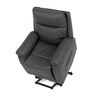 Polohovací křeslo, elektrické kabelové ovládání, šedá, látka vintage, TV-5874 GREY