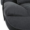 Polohovací křeslo, elektrické zabudované ovládání, šedá, látka, TV-7089 GREY2