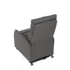Polohovací křeslo, elektrické kabelové ovládání, šedá, látka, TV-5482 GREY2