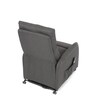 Polohovací křeslo, elektrické kabelové ovládání, šedá, látka, TV-5482 GREY2
