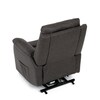 Polohovací křeslo, elektrické kabelové ovládání, hnědá, látka vintage, TV-5874 BR