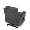 Polohovací křeslo, elektrické kabelové ovládání, šedá, látka vintage, TV-5874 GREY