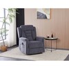 Polohovací křeslo, elektrické kabelové ovládání, šedá, látka, TV-7072 GREY2