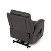 Polohovací křeslo, elektrické kabelové ovládání, hnědá, látka vintage, TV-5874 BR