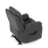 Polohovací křeslo, elektrické kabelové ovládání, šedá, látka vintage, TV-5874 GREY