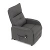 Polohovací křeslo, elektrické kabelové ovládání, šedá, látka, TV-5482 GREY2