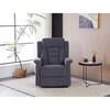 Polohovací křeslo, elektrické kabelové ovládání, šedá, látka, TV-7072 GREY2
