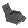 Polohovací křeslo, elektrické kabelové ovládání, šedá, látka, TV-5482 GREY2