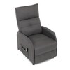 Polohovací křeslo, elektrické kabelové ovládání, šedá, látka, TV-5482 GREY2