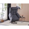 Polohovací křeslo, elektrické kabelové ovládání, šedá, látka, TV-7072 GREY2