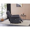 Polohovací křeslo, elektrické kabelové ovládání, šedá, látka, TV-7072 GREY2