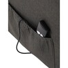 Polohovací křeslo, elektrické kabelové ovládání, šedá, látka, TV-5482 GREY2