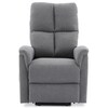 Polohovací křeslo, elektrické zabudované ovládání, šedá, látka, TV-929 GREY2