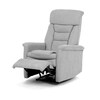 Polohovací křeslo, elektrické zabudované ovládání, šedá, látka, TV-925 SIL2