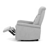 Polohovací křeslo, elektrické zabudované ovládání, šedá, látka, TV-925 SIL2