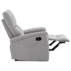 Polohovací křeslo, šedá, látka, TV-916 SIL2