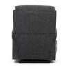 Polohovací křeslo, elektrické kabelové ovládání, šedá, látka, TV-S8348 GREY2