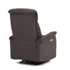 Polohovací křeslo, elektrické zabudované ovládání, hnědá, látka, TV-925 BR2