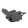 Polohovací křeslo, šedá, látka, TV-S8449 GREY2