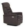 Polohovací křeslo, elektrické zabudované ovládání, hnědá, látka, TV-925 BR2