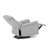 Polohovací křeslo, elektrické zabudované ovládání, šedá, látka, TV-925 SIL2