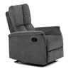 Polohovací křeslo, šedá, látka, TV-S8449 GREY2